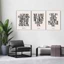 3Pcs Christian Wall Art Bible Verse Canvas Prints Scripture Wall Decor, 24L" x 16W"