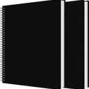 2Pcs Portfolio Binder with Plastic Sleeves, 50 Pockets Presentation Book Display 100 Pages File Folder for Artwork, Sheet Music, Document, Diamond Painting