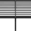 18 Inch Queen Bed Frame No Box Spring Required, Metal Platform Queen Size Bed Frames with High Storage, Eassy Assembly 3,500 lbs Heavy Duty Bedframes, Black