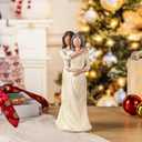 BUTILIVEEN Hugging Mom Daughter Figurines, Gifts for Mom from Daughter for Christmas, Mothers Day and Birthday, Hand Painted Statue, Resin, 8 inch