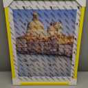 wyooxoo 18x24 Poster Frame Yellow Made of Solid Wood Picture Frames Display Pictures 16x20 with Mat or 18x24 Without Mat Colorful Frame For Horizontal Vertical Wall Mounting