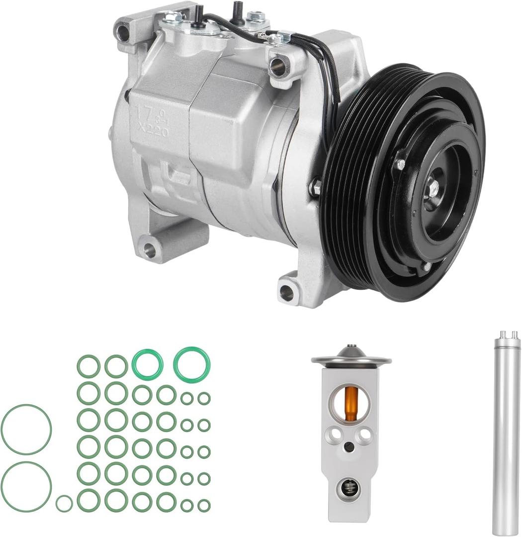 New AC Compressor with Clutch and Component Kit for Honda Accord 2.4L 2003 2004 2005 2006 2007 1521609 38810RAAA01