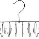 Whitmor 20 Hook Chrome Closet Hangers for Belts, Ties, Bras, Scarves