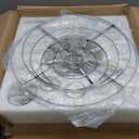 Chrome Modern Flower Crystal Chandelier 11 Lights 6-Tier Luxury Chandelier Light Fixture 24" for Living Dining Room Kitchen Entryway Bedroom Foyer, E12