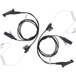 APX 6000/4000/8000 XPR 7550/7550e XPR 6350/6550/7350e/7580e Earpiece Headset for Motorola Radio with Acoustic Tube and PTT Mic (2 PCS)