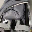 Foldable Baby Playpen Portable Travel Play Yard, Dark Gray, Size: 50"x50"