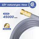 5249 Propane to Natural Gas Conversion Kit for Blackstone 28"/36" Griddle, 10 FT 3/8" ID Natural Gas Hose With 3/8" Female Flare Fitting for Tailgater, Rangetop Combo & Burner Stove, 1/2 PSI