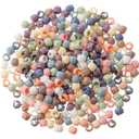 WILLBOND 300 Pieces Mini Hair Claw Clips for Braids for Girls, Mini Hair Beads Rainbow Tiny Plastic Jaw Clips for Women(Morandi Color)