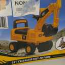 Best Ride On Cars CAT Excavator Push Car Licensed Caterpillar Ride-On Digger Toy for Kids with Rotating Bucket & Under-Seat Storage Construction Vehicle for Toddlers, Small