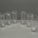 Leumoi 6 Pack 12.6 oz Milkshake Glass Clear Old Fashioned Soda Glasses Acrylic Milkshake Cups Plastic Sundae Glasses Fountain Glass Footed Ice Cream Cups