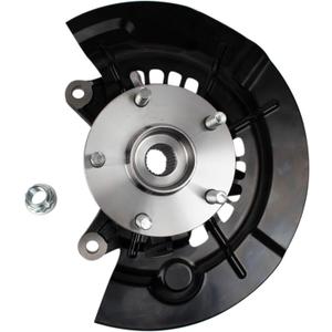 TRQ Front Left Steering Knuckle Assembly Black Driver Side Compatible with 2012-2017 Toyota Camry