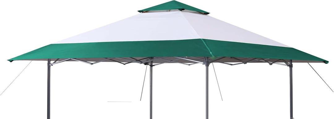 Canopy Replacement Top Cover Compatible with Eagle Peek 13 x 13 Instant Outdoor Canopy Frame for Outdoor, Patio, Event, Parties, Canopy Cover ONLY, Forest Green