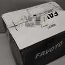 Favoto Full Face Motorcycle Helmet DOT Approved, Cascos para Motos Snowmobile Dirt Bike Helmet for Adults Men Women, Anti-Fog Film Included, Black, Large, 59-60cm/23.2-23.6inch