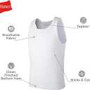 Hanes Boys' Ecosmart Cotton Tank Undershirt 3-Pack, XL