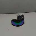 SPOSUNE Ski Goggles Over Glasses with Dual lens, Anti-fog Anti-UV Snow Goggle for Men Women Youth Skiing Snowmobile (Black Frame + Rainbow Green Lens Vlt 16%)