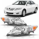 Headlights Assembly Pair Compatible with 2010 2011 Toyota Camry SE/LE/XLE