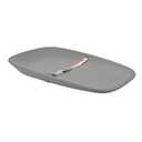 Nattou Softy Changing Pad w/Belt- Wipeable Baby Changing Mat- Durable, Water-Resistant, Cocoon Shape with Honeycomb Bottom Grips BPA-Free, Assimilates Room Temperature - Grey, Size 27,5x19 in