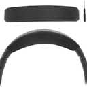 Headband Pad for Bose QuietComfort QC45 QC35II QC35 Headband Cushion Cover with Protein Leather& Memory Foam (Black)