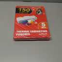 CAREGY Thermal Laminating Pouches,150 Pack Laminating Sheets, 5 Mil, 9 x 11.5 Inches Lamination Sheet Paper for Laminator, Round Corner Letter Size, Office and School Supplies