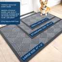 OLANLY Front Door Mat Outside Entrance 47x23, Waterproof Heavy-Duty Doormat