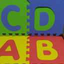 Little fun times Alphabet Play Mat for Baby Large 60 Pieces 12inch. Total 71.5x71.5 inch 36 SqFt Interlocking Floor Puzzle EVA Tiles Playmat for Toddler and Kids Letters and Numbers with Edges.