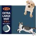 KVK Dog Food Mat, 39.4×29.5in Extra Large Silicone Pet Feeding Mat - Waterproof, Non - Slip, Chew - Resistant for Food & Water, Protect Floors (Royal Blue)