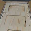 4-in-1 Toddler Kitchen Step Stool, Foldable Learning Standing Tower with Whiteboard, Wooden Kitchen Stool Helper for Kids, 1-3 Year Old Boy Girl Gifts