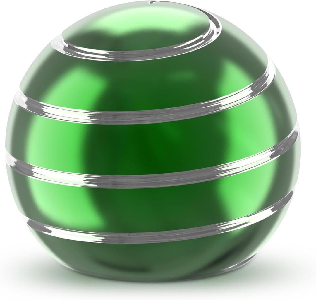 Kryfa Kinetic Spinner Desk Toy, Desk Fidgets for Office for Adults, Fidgets for Kids 8-12, ADHD Adults Fidget Toy (1.77", Green)