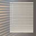 HIDODO Aluminum Mini Blinds for Windows Cordless Horizontal Window Shades for Light Adjustment, Metal Venetian Blinds Waterproof for Bedroom, Bathroom, 28" W x 64" H, Beige