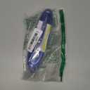 WRITECH Clictek Fountain Pen Retractable: Blue Ink Medium Nib Transparent Barrel, Gift Set Includes 5 Ink Cartridges for Smooth Writing No Leaking