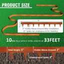 33ft. Cor-Ten Steel Landscape Edging (10-Pack) 40" Metal Edging for Landscaping with 11 Stakes, Hammer-in Metal Landscaping Edging for Yard Pathway & Flower Beds Lawn Edge for Garden Design