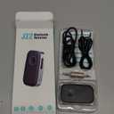 COMSOON Bluetooth Receiver for Car, Noise Cancelling 3.5mm AUX Bluetooth Car Adapter, Wireless Audio Receiver for Home Stereo/Wired Headphones, Hands-Free Call, 16H Battery Life - Black+Silver