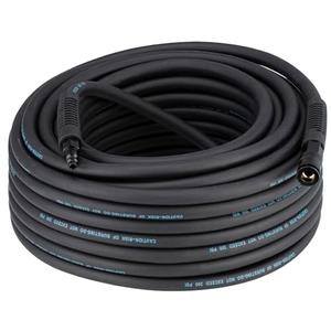 SANFU Hybrid Air Hose 3/8”ID x 100FT, 300PSI Durable, Lightweight, With 1/4” Universal Aluminum 3IN1 Coupler and Plug, Bend Restrictors, Black(100’)