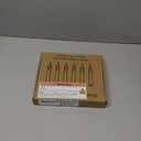 Homemory 7 Inches Flameless Taper Candles with Remote Timer, Short Led Candlesticks with 3D Flickering Light, Battery Operated Candles with Lifelike Flame for Wedding Home Xmas Decor, White, 5 Pcs