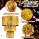 Rossesay 2 Piece Gold 3 Tier Fringe Tinsel Chandelier Fringe Chandelier Decoration Birthday Bachelorette Party Decoration Iridescent Foil Shimmering for Graduation Prom Party Decor 2026