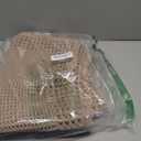 RESARE Waffle Bath Mat for Bathroom, Super Absorbent Bathroom Rugs Non Slip Machine Washable, Ultra Soft Quick Dry Boho Bath Rugs with Tassels for Floor, Upgraded Bordered Design, 18"x30" Brown (1'6" x 2'6" (Rectangular))