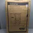 Carlisle FoodService Products Janitorial Cart Short Platform Cart with 25 Gallon Trash Bag for Restaurants, Hospitals, and Schools, Plastic, 45 X 19 X 39 Inches, Gray