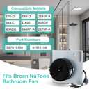 97015159 S97015159 Bathroom Exhaust Fan Motor Assembly Compatible with Broan NuTone 676-D/2676F-A 684-D/2684F-A 684NT-A 683-C DX90 80RDF 80RDB