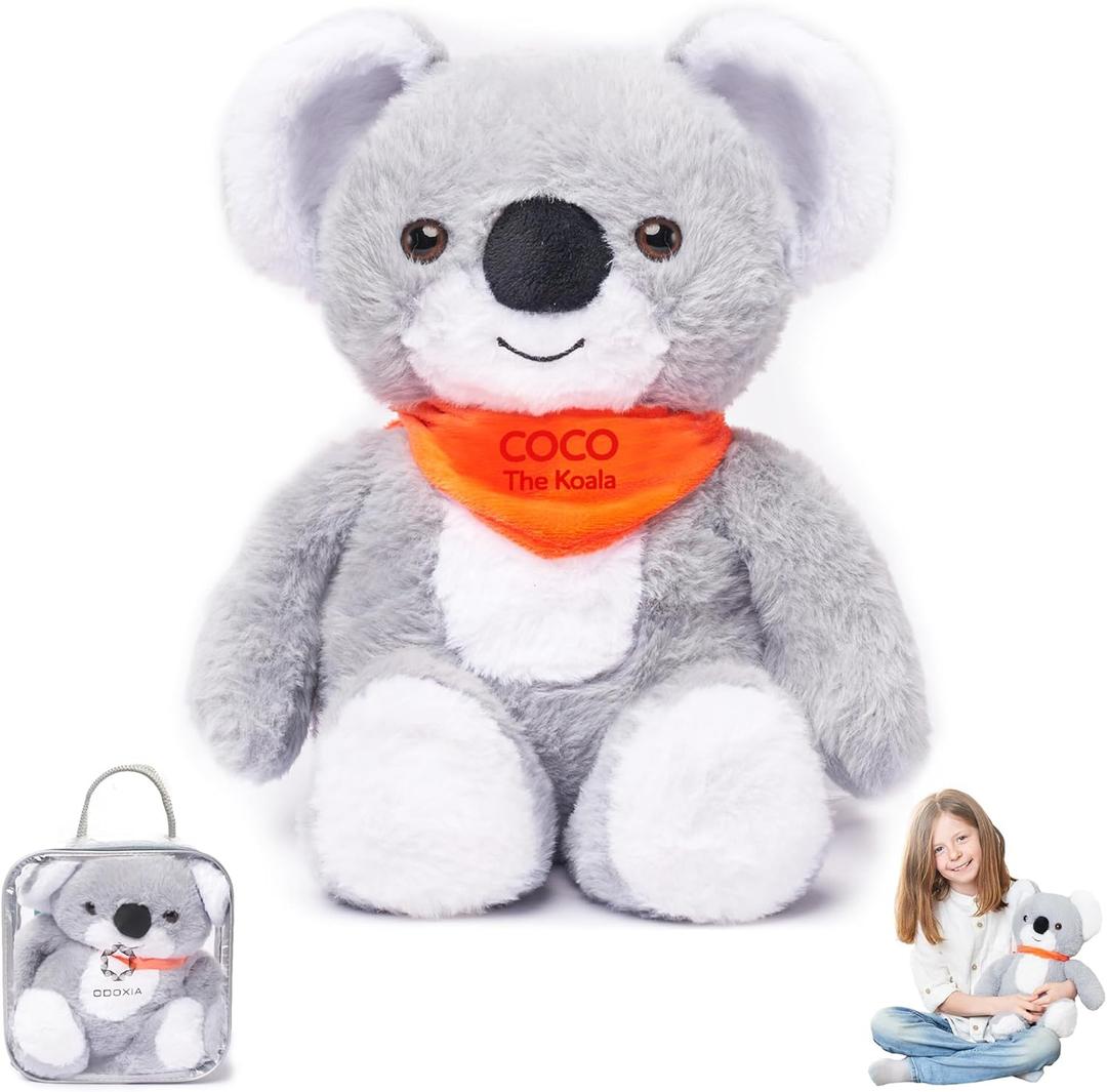 ODOXIA Weighted Animals | 3.1lb Koala | Stuffed Weighted Plush for Kids, Adults | Weighted Stuffed Animals | Weighted Plushies | Weighted Plushie (Small)