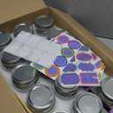 8 oz Mason Jars 30 PackSmall Glass Containers with Lids8oz Mason Jars with Lids,Canning Jars,The set includes 1 wooden spoons, 8 stickers, and a purple penIdeal for jams, spices, candy