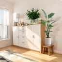 Solid Wooden Stool 9.3''H Wooden Plants Stand Wooden Decorative Stool Small Wood Stand for Bathroom Bedroom Livingroom Kitchen Bathroom