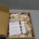 PLULON 20 Pcs Wooden Maracas for Kids, Mini Maracas with Multicolor Pens and Gem Stickers for Cinco De Mayo Unfinished Festival Painting Crafts Shakers Fiesta Mexican Birthday Party Favors Supplies