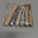 6 Pack Baby Spoons, Shorter Length for Self Feeding, First Stage Spoons, Food Grade Silicone, 6+ Months, Baby Training Spoons, Dishwasher Safe & Boil-proof