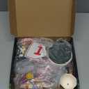 HOGOKIDS Flowers Music Box Building Block Kit with Light- 571PCS Valentines Day Gifts Decoration Rotating Music Box Blocks Set | Botanical Collection Birthday Gift for Girls Boys Adults Kids Ages 6+