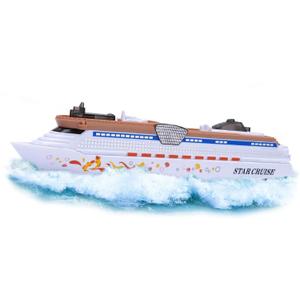 Crelloci 1PCS Aircraft Carrier Toy Cruise Ship with Lights and Sounds, Model Aircraft Carrier Navy Ship, Nautical Decorations Ocean Theme Party Supplies for Boys Gift Age 3-8 Collection