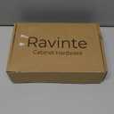 Ravinte Hardware 15 Pack Matte Black Cabinet Pulls, 5 Inch (128mm) Hole Center Zinc Alloy Drawer Handles for Kitchen Cabinets, Cupboards, Dressers, Square Solid Metal Hardware