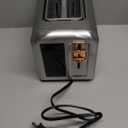 SEEDEEM Toaster 2 Slice, Touch Control Stainless Toaster LCD Display, 50% Faster Heating Speed, 1.4'' Wide Slots, More Timer Functions, Removable Crumb Tray, 1350W, Silver White