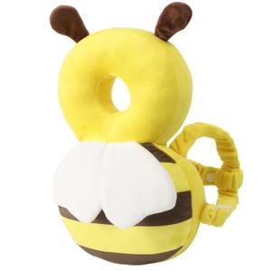 Baby Head Protector Backpack - Soft & Lightweight Head Protection Pad for Bebe Walking and Crawling(Bee)