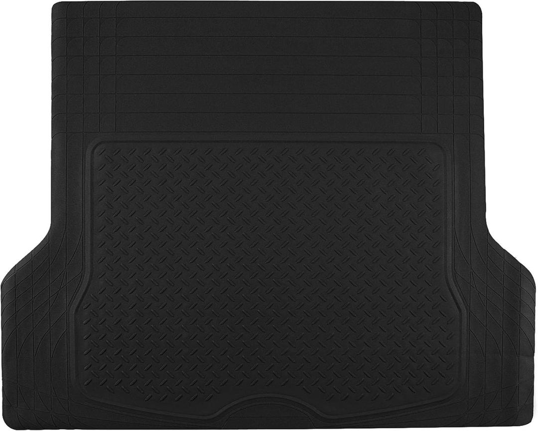 FH Group ClimaProof Universal Cargo Mat  All-Weather, Trimmable Trunk Mat (54.5" W x 44" D)  Fits Most Cars, SUVs & Trucks  Black (Large)