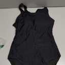 Herseas One Piece Swimsuit Women Slimming Tummy Control Bathing Suit Crisscross Back Athletic Modest Swim Suit 2026 (Medium, Black)